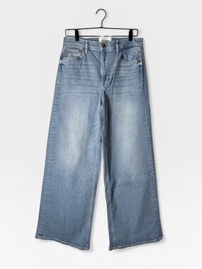 Boden The Lauren wide-leg jeans in a light-wash denim Size 29R (F)